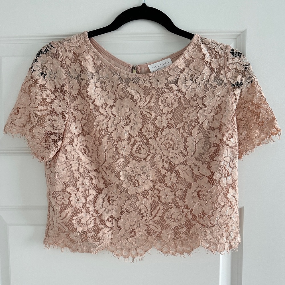 Morning Lavender Lace Top